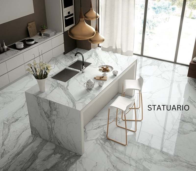 Statuario marble for kitechen