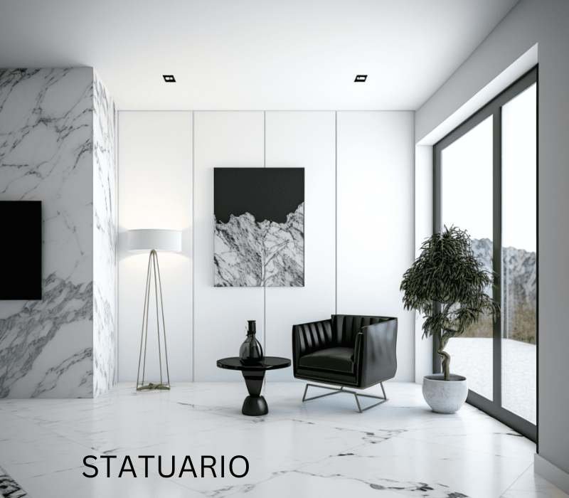 Statuario marble for luxury home interior
